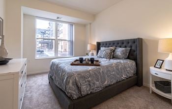 Plush bedroom carpet